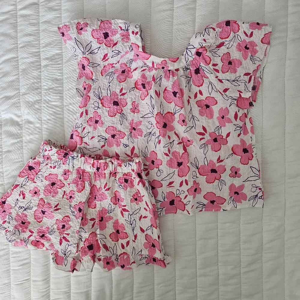 Zara Pink Floral Kids Matching Set - Picture 1 of 4